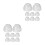 16Pcs Sealed Pc Shaker Cup Lids Splash-Proof Anti-Spill Replacement 9