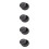 4Pièces Ensemble Encrier Noir Pour Peinture Orientale 8