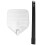 2Pcs Aluminum Pizza Paddle Silver Long Handle Perforated Baking Tool 2