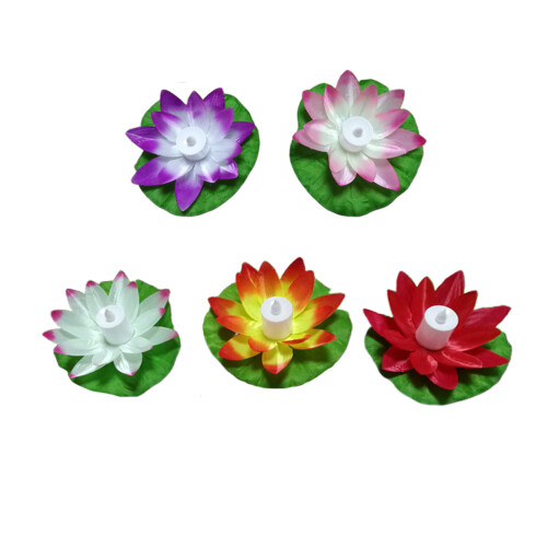 10Pièces Lanternes Lotus Électroniques Décorative Assorties 1