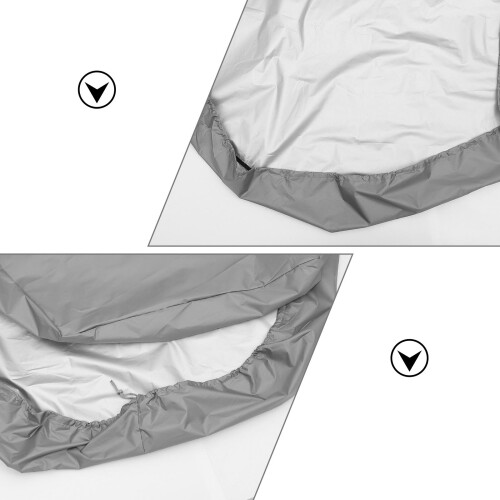 2Pcs Durable Grey Oxford Cloth Sandbox Cover Protective Lid 2