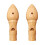 2Pièces Sifflets Bois Pour Bébé, Instrument Musical Khaki 4