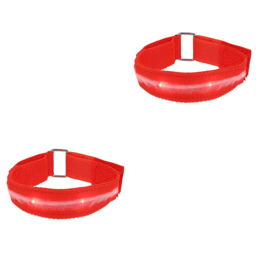 2Pièces Bracelets LED Réfléchissants Confort Sport 2