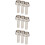 9Pièces Accessoires Trompette Piston Tige Antirouille Argent Compacte 8