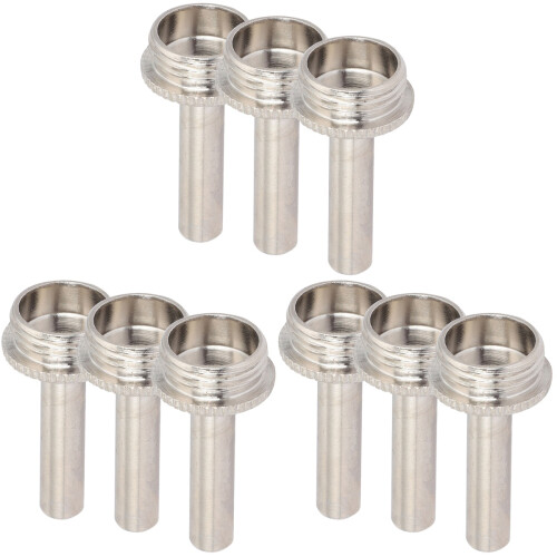9Pièces Accessoires Trompette Piston Tige Antirouille Argent Compacte 1