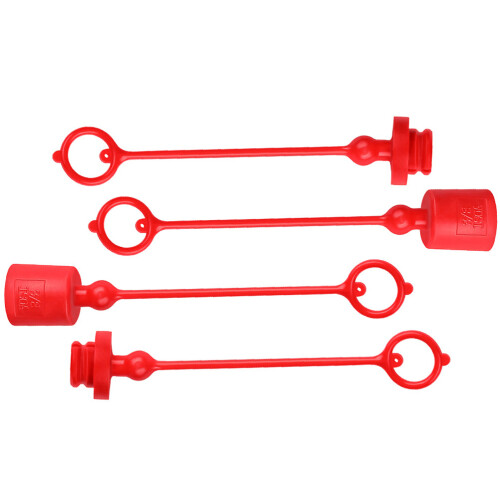 6Ensembles Capsules Hydrauliques Rouges Résistantes En Plastique Décor 1
