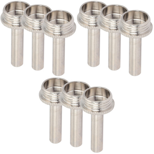 9Pièces Accessoires Trompette Piston Tige Antirouille Argent Compacte 2