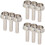 9Pièces Accessoires Trompette Piston Tige Antirouille Argent Compacte 6