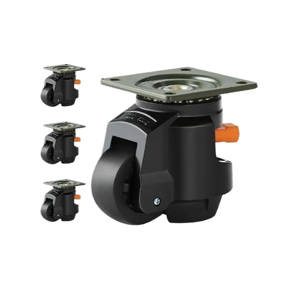 4Pcs Heavy Duty Swivel Casters, Adjustable Leveling Caster Wheels With Handle For Workbench And Furniture 9099447377760