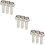 9Pièces Accessoires Trompette Piston Tige Antirouille Argent Compacte 9