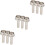 9Pièces Accessoires Trompette Piston Tige Antirouille Argent Compacte 5