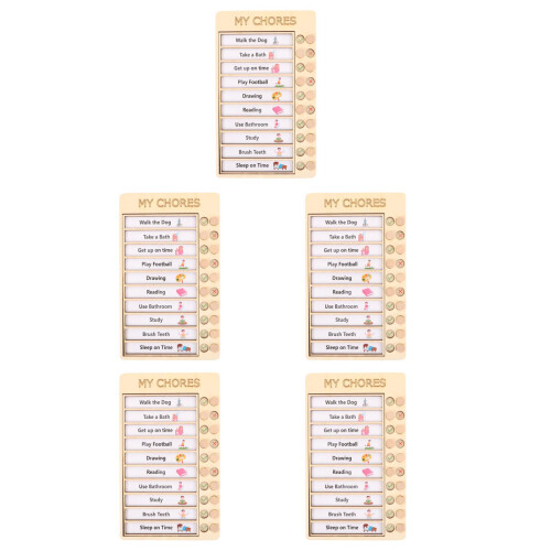 5Ensembles Tableau Planning Enfants Multi-Usages Résistant 2