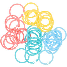 240Pièces Anneaux De Plastique Multicolores Pour Organiser