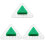 3Pièces Écrans Urinoir Aromatiques Verts Usage 4