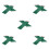 60Pièces Crayons Cire Verts Faciles Marquage Mode Patronage 7