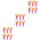 18Pièces Shuttlecocks De Jianzi Plumes Couleurs Assorties 5