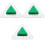 3Pièces Écrans Urinoir Aromatiques Verts Usage 5