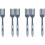 6Pièces Silicone Antiadhésives Bleu Usage 6