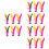 18Pièces Shuttlecocks De Jianzi Plumes Couleurs Assorties 6