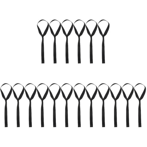 18Pièces Boucles Soft Noires Pour Sécurisation Durable De Véhicules 1