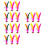18Pièces Shuttlecocks De Jianzi Plumes Couleurs Assorties 7