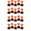 102Pièces Kit De Pose De Carrelage Réutilisable Noir Orange Pour Sols 5