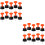102Pièces Kit De Pose De Carrelage Réutilisable Noir Orange Pour Sols 6