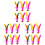 18Pièces Shuttlecocks De Jianzi Plumes Couleurs Assorties 2