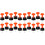 102Pièces Kit De Pose De Carrelage Réutilisable Noir Orange Pour Sols 2