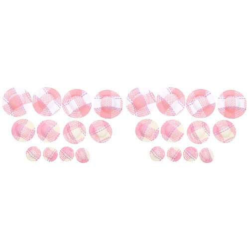 24Pièces Mini Chapeaux Rayés Pour Accessoires DIY Décoratifs 1