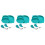 3Pièces Assiettes Apprentissage Silicone Compartimentées Vertes 3