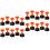 102Pièces Kit De Pose De Carrelage Réutilisable Noir Orange Pour Sols 4