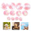 24Pièces Mini Chapeaux Rayés Pour Accessoires DIY Décoratifs 8
