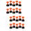 102Pièces Kit De Pose De Carrelage Réutilisable Noir Orange Pour Sols 7