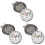 3Pièces Marqueurs Golf Résistants Portables Pour 2