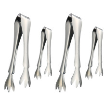 8Pièces Pinces Acier Inoxydable Argentées Polyvalentes Cuisine Maison