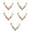 5Pièces Colliers Pour En , Multicolores, Style 9