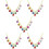 5Pièces Colliers Pour En , Multicolores, Style 10