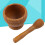 3Pièces Mortier Pilon Marron Pour Ail Épices Cuisine 10