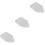 3Pcs Ceramic Leaf Shaped Plates White Dessert Serving Appetizer Dish 6