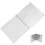 3Pièces Couvre-Éclaboussures Pliable En Acier Inoxydable Argenté 1