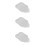 3Pcs Ceramic Leaf Shaped Plates White Dessert Serving Appetizer Dish 9