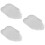 3Pcs Ceramic Leaf Shaped Plates White Dessert Serving Appetizer Dish 8