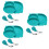 3Pièces Assiettes Apprentissage Silicone Compartimentées Vertes 5