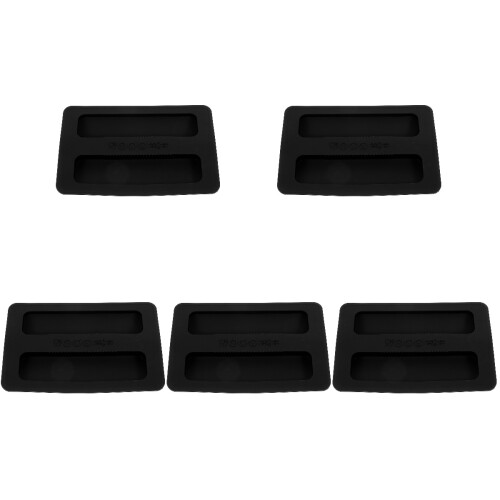 5Pièces Couvercles Grille-Pain Silicone Noir Usage Sécurisé 2