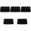 5Pièces Couvercles Grille-Pain Silicone Noir Usage Sécurisé 4