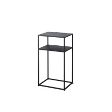 3 Tier Metal Bookshelf with Durable Frame, Modern Floor Standing Storage Rack for Small Spaces