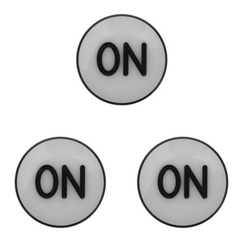 3Pièces Accessoires Boutons On/off En Durable Coloré 2