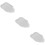 3Pcs Ceramic Leaf Shaped Plates White Dessert Serving Appetizer Dish 10