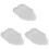 3Pcs Ceramic Leaf Shaped Plates White Dessert Serving Appetizer Dish 4